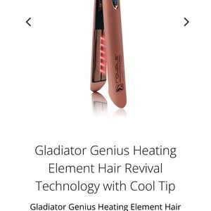 Gladiator Genius Hair Straightener in Rose Gold